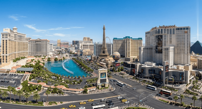 Las Vegas Strip resort hotel exterior view
