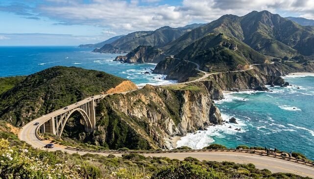 Best places to visit in California coastline and mountain scenery