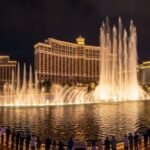 Bellagio Fountains Las Vegas illuminated night show